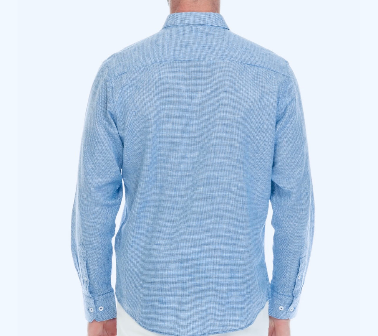 Classic Tropical Linen Panel Shirt, Available in White, Pink, and Blue