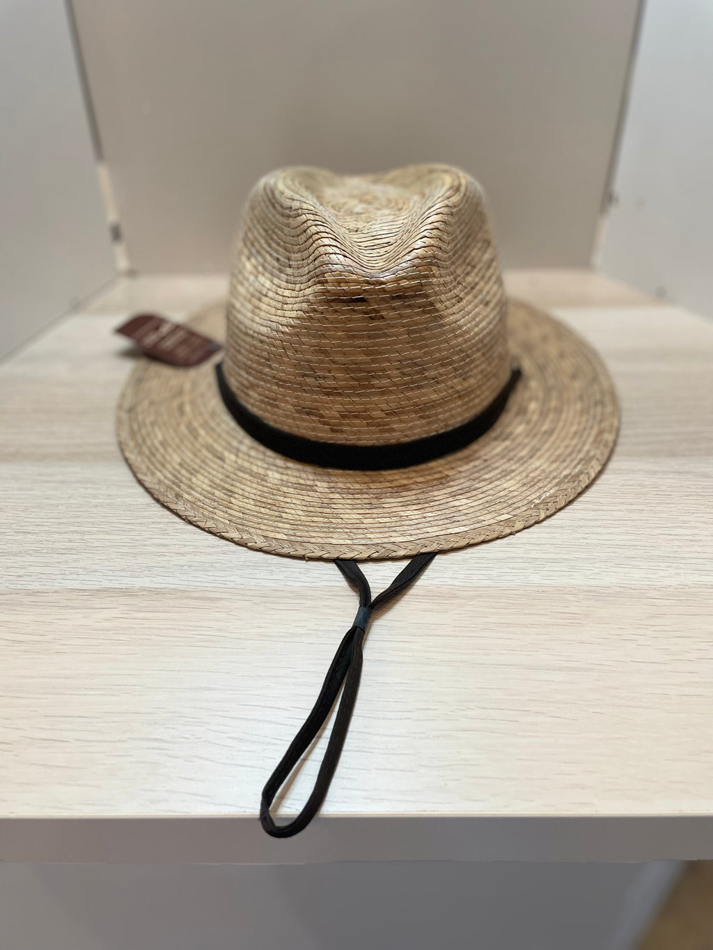 Straw Resort Hat w/ Lower Drawstring